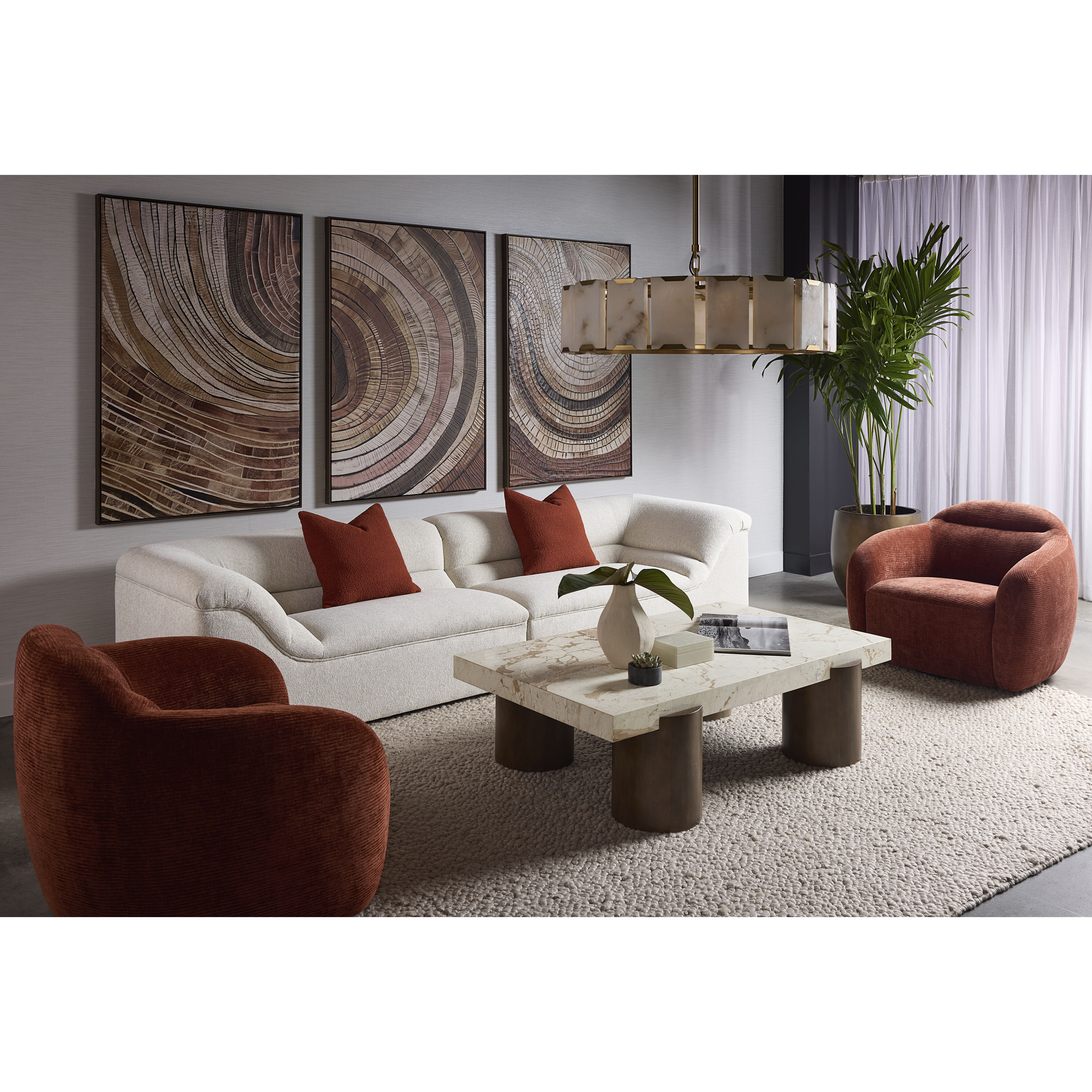 Gladys Dove Cream Sofa